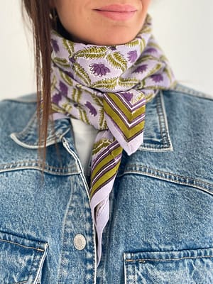 foulard-indien-blockprint-imprimé-fleurs-violet-kaki-grandformat