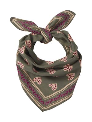 petit-foulard-indien-kaki-imprimé-coeur-blockprint