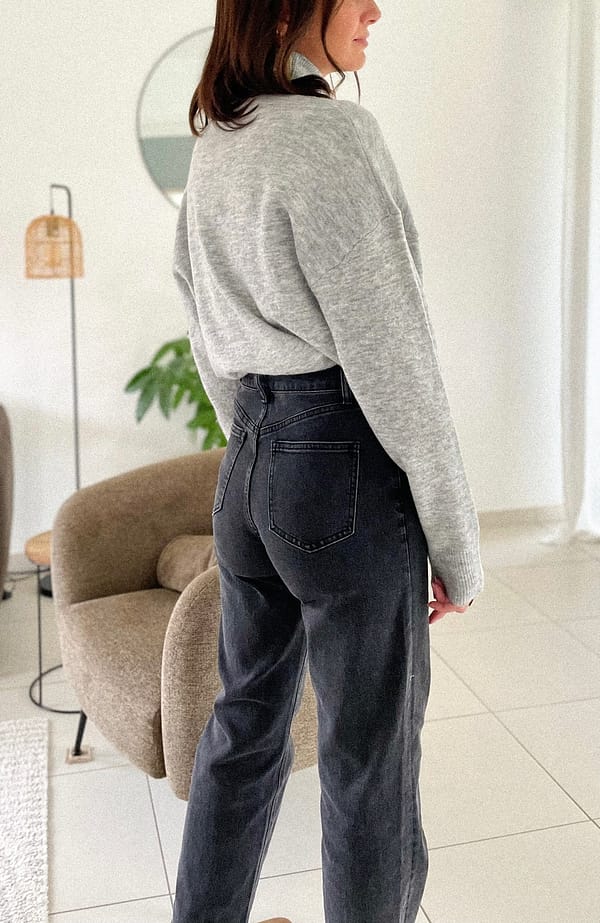 jeans-coupedroite-gris-long-taillehaute